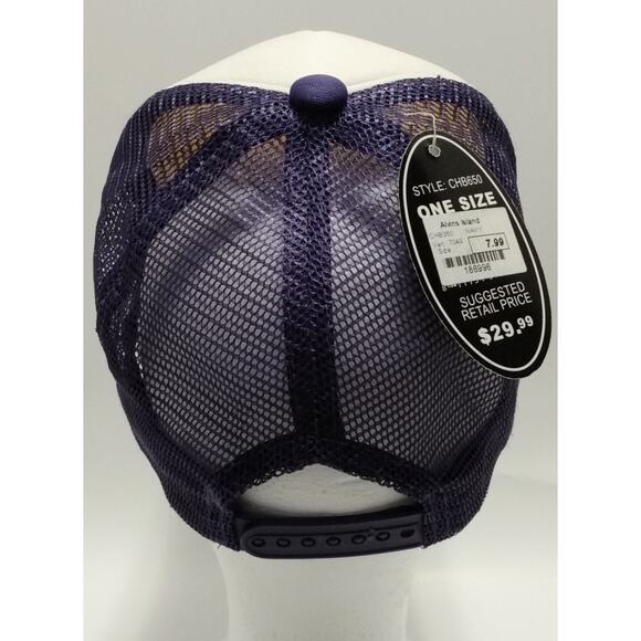 NWT Trucker Funny DRUNK 2 Ball Cap Hat Adjustable Snapback Lucky 777 Purple - Picture 5 of 9